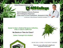 Tablet Screenshot of 420college.biz